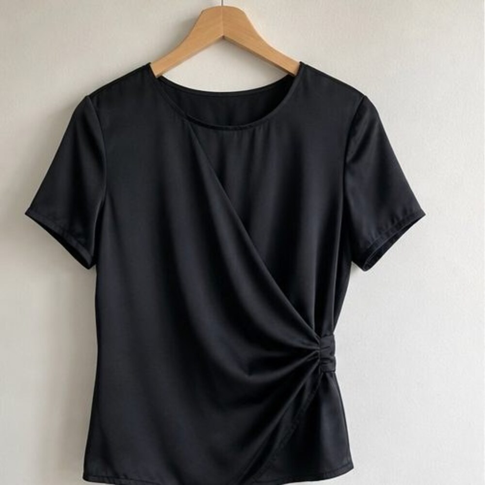 Black Lace Trim Top